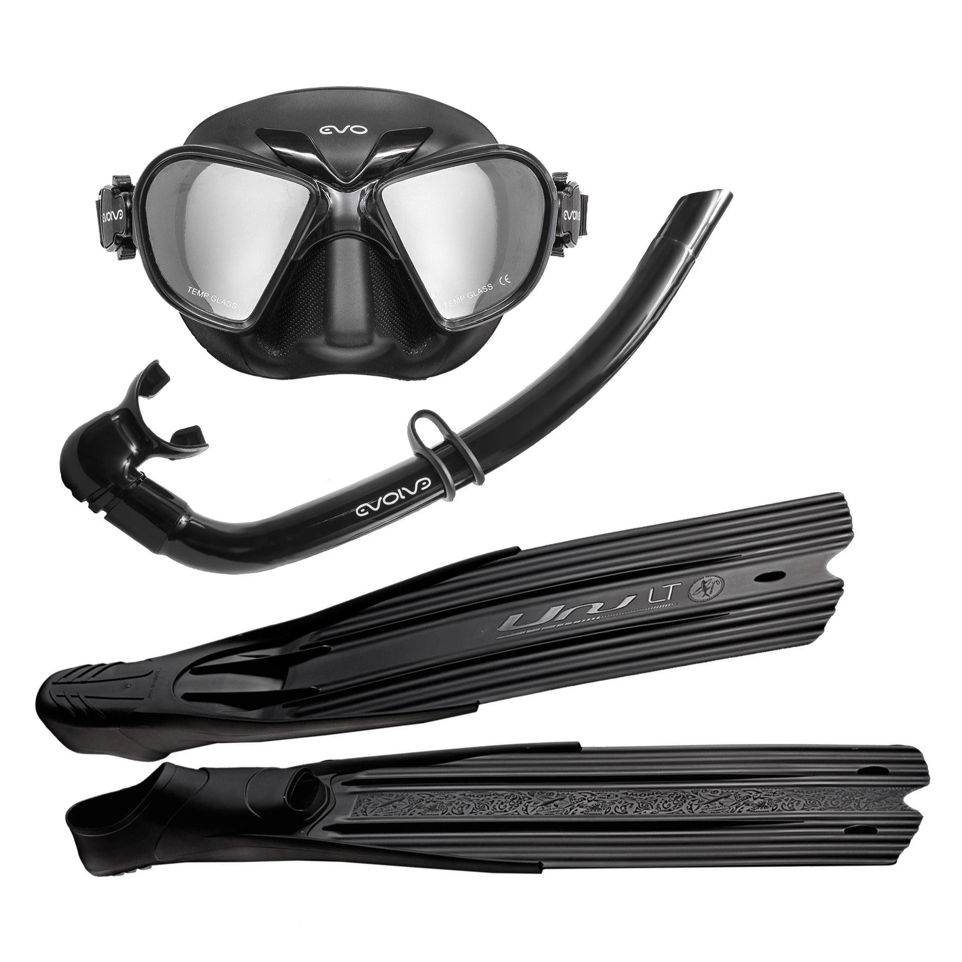 freediving gear EVO Black Freediving Essentials Set