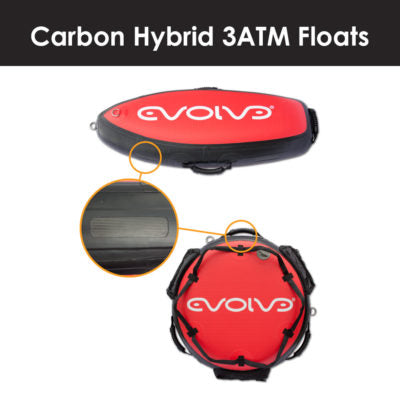 Hybrid 3ATM Spearfishing Floats – Carbon Reinforced